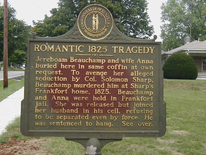 Historic marker, Bloomfield KY Cemetery
